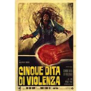  Five Fingers of Death (1973) 27 x 40 Movie Poster Italian 