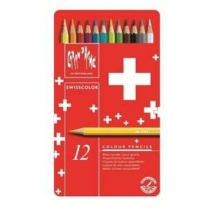 12 Colors Pencils Swisscolor Caran dAche New  