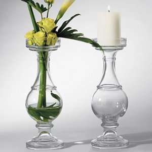  Abeline Glass Candle Holder and Vase   Small (6 1/2 dia 