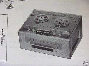 AUDIOMATIC A 900 TAPE RECORDER PHOTOFACT PHOTOFACTS  