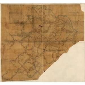  Civil War Map Map of Spotsylvania County / surveyed by and 