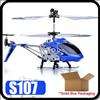 SYMA S107 Metal 3 Channels RC Mini Helicopter Gyro (well pack) blue 