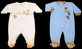 BABY BOY CLOTHES LOT SLEEPER PAJAMAS PJS NB NEWBORN 0 3 MONTHS MEDIUM 