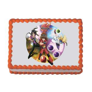 Personalizable BAKUGAN Theme Edible Cake Topper Image  
