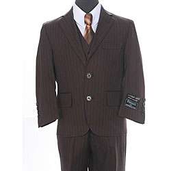 Ferrecci Big Boys Chocolate Brown 3 piece Suit  