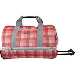   Plaid 22 inch Expandable Carry On Rolling Duffel Bag  