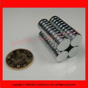 50 Pcs Neodymium Disc 3/8 inch X 1/8 Earth N35 Magnets  