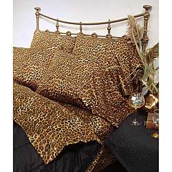 Wild Life Leopard 4 piece Queen size Comforter Set  