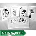 Kathie McCurdy Black and White Flower Greeting Cards (Set of 6)