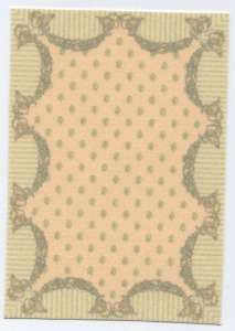   flocked paper designed to coordinate with the Edwardian wallpapers and