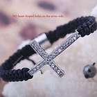 Jesus Cross magnetite bead macrame handcrafted bracelet braiding knot