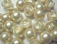 Victorian Round Pearl Buttons x 100 Blouse/Doll  