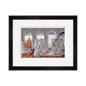 The Royal Harem Playing Pachisi In A Lucknow Palace Framed Giclee 