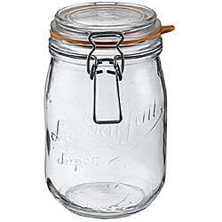   French Glass Complete 1 Liter Canning Jars (Set of 6)  