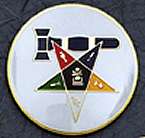 Eastern Star Past Matron Symbol Etched Car Emblem [2   White]  