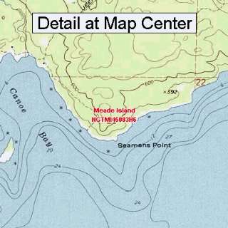  USGS Topographic Quadrangle Map   Meade Island, Michigan 