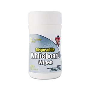  White Board Wipes, 6 x 6.5, White, 80 per Canister