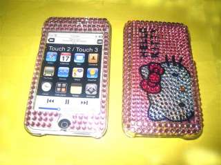 Hello Kitty Rhinestone bling Case iPod Touch 2nd 3rd  