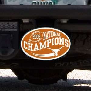 Texas Longhorns 2009 BCS National Champions Focal Orange Oval Plastic 
