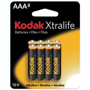    Kodak Xtralife Xl3A8 Alkaline Batteries (Aaa, 8 Pk)