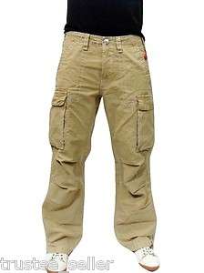   RELIGION Brand Jeans Mens Wheat Color Anthony Big T Cargo Pants  