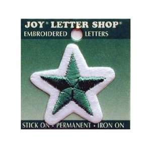  Joy Letter Shop Iron On Green Star (6 Pack)