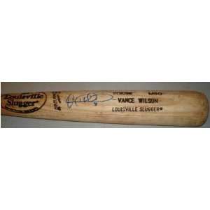 Vance Wilson Autographed Game Used Baseball Bat  Sports 