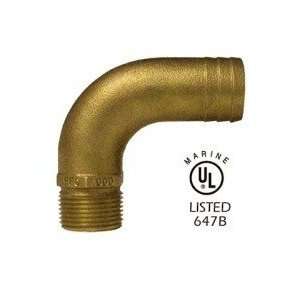 Groco Full Flow Pipe to Hose Adapters 1 1/2 Straight #GRO FF1500 