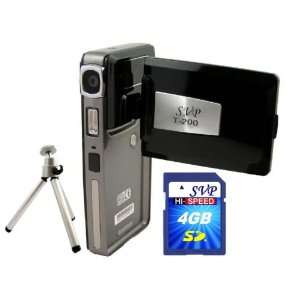   Flip LCD (4GB SVP SDHC Memory Card & Tripod Included)