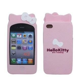  Sanrio Hello Kitty iPhone 4 Soft Cover with Ears (Pink 