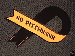 PITTSBURGH STEELERS MAGNET RIBBON MAGNET EXTRA LARGE  