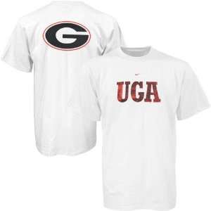   Nike Georgia Bulldogs White Youth Two Hit T shirt