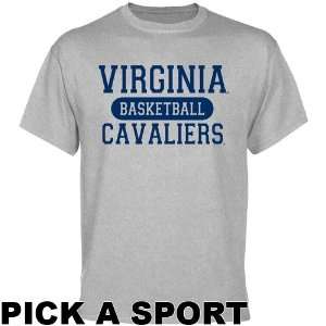 UVA Cavaliers Tshirt  Virginia Cavaliers Custom Sport T Shirt   Ash