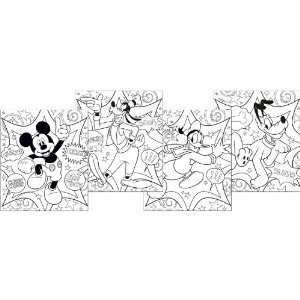   By Hallmark Disney Mickey Fun and Friends Color Your Own Poster Set