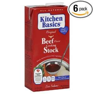 Kitchen Basics Beef Stock, Gluten Free, 32 Ounce (Pack of 6)  