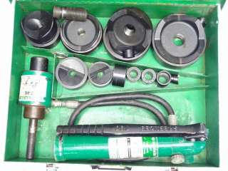 THIS AUCTION IS FOR GREENLEE 7310SB SLUG BUSTER KNOCKOUT PUNCH SET.