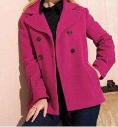 ladies womens Winter wool blend peacoat wool jacket plus size 18W 20W 