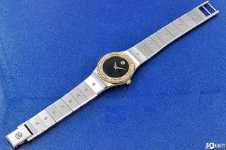 Ladies Movado Museum Collection Diamond Wrist Watch C.1990s  