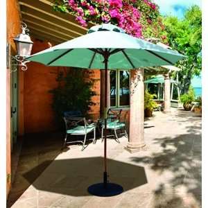  Galtech 7.5 ft. Wood Round Cafe/Condo Patio Umbrella 