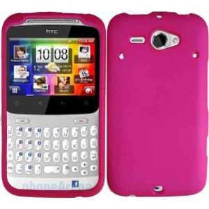  iNcido Brand HTC ChaCha Cell Phone Rubber Hot Pink 