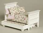 dollhouse miniature BED BEDROOM TRUNDLE BED 1.12 PRETTY