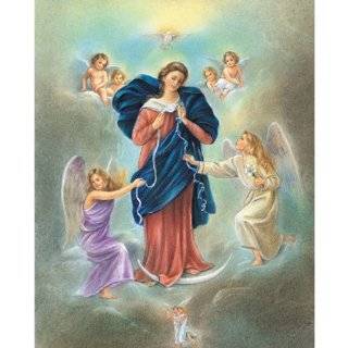 Carded 8x10 Prints for Framing   Virgin Mary Undoer of Knots   Linen 