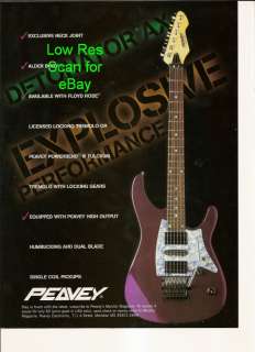 Peavey Detonator AX Guitar   1995 htf Picture AD  