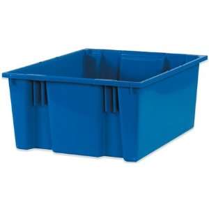  18 1/4 x 20 7/8 x 9 7/8 Blue Stack & Nest Container (3 