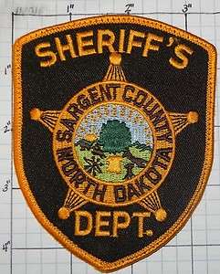 NORTH DAKOTA, SARGENT COUNTY SHERIFFS DEPT PATCH  