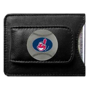  Cleveland Indians MLB Card/Money Clip Holder (Leather 