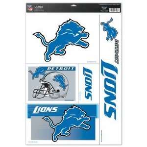  Detroit Lions Static Cling Decal Sheet