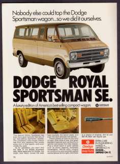 1974 Dodge Royal Sportsman SE Wagon Photo print ad  