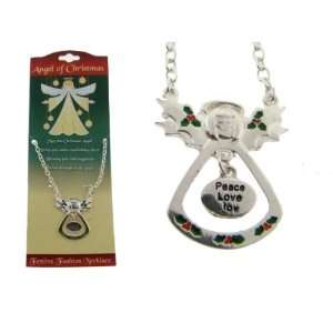  Christmas Angel Necklace Case Pack 3 