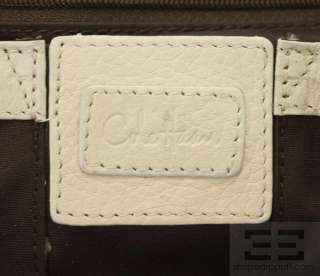 Cole Haan Beige Grain Leather & Gold Hardware Shoulder Bag  